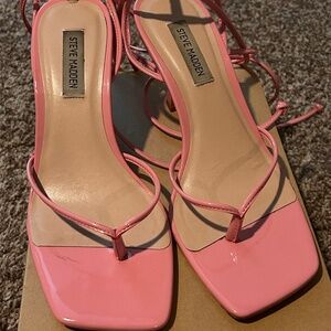 Baby pink kitten heels